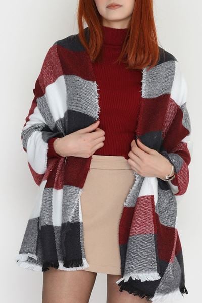 Desenli Kaşe Şal Fümebordo - 70811.750.