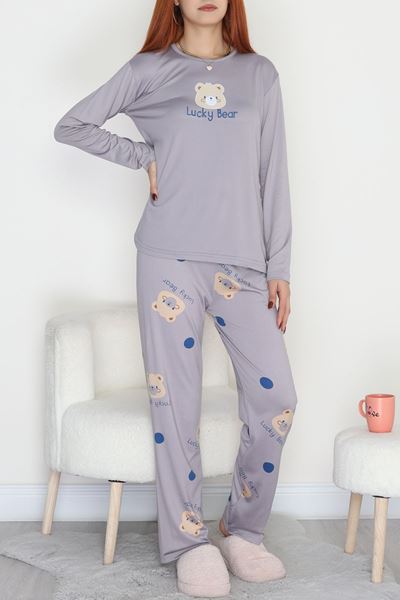 Soft Milan Enjeksiyon Baskılı Pijama Takımı Grivizon - 664.1287.