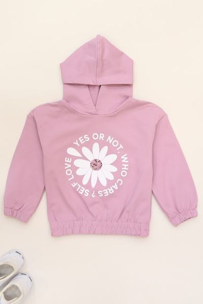 3-7 Yaş Baskılı Çocuk Sweat Gülkurusu - 625424.1576.
