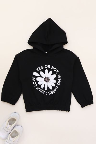 3-7 Yaş Baskılı Çocuk Sweat Siyah - 625424.1576.