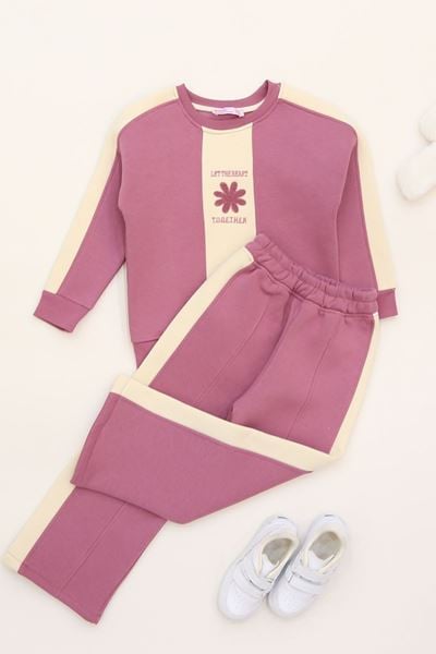 5-12 Yaş 3 İplik Şardonlu Takım Gülkurusu - 60300.1867.