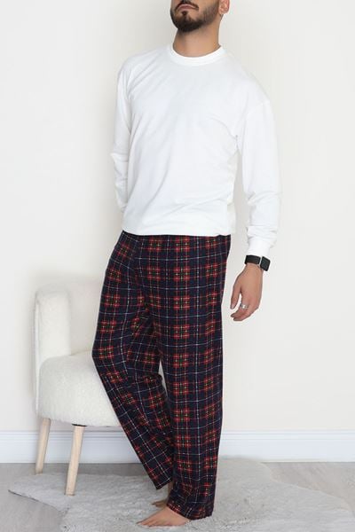 Süet Erkek Pijama Alt Lacikırmızı - 306.1287.