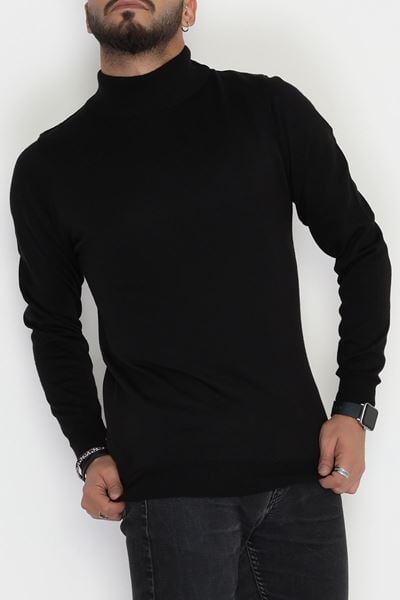 Yarım Balıkçı Erkek Triko Sweat Siyah - 42530.2052.