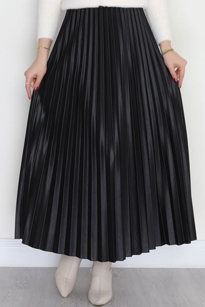 Pileli Etek Siyah - 50650.2036.