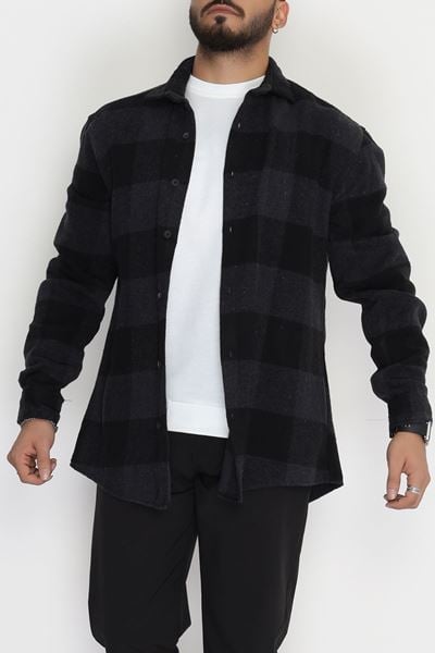 Ekoseli Erkek Oduncu Gömlek Siyahgri1 - 42309.2085.