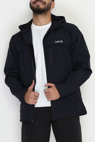 Softshell Su Geçirmez Erkek Mont Lacivert - 42572.2014.