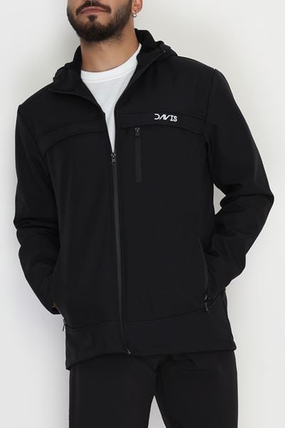 Softshell Su Geçirmez Erkek Mont Siyah - 42572.2014.