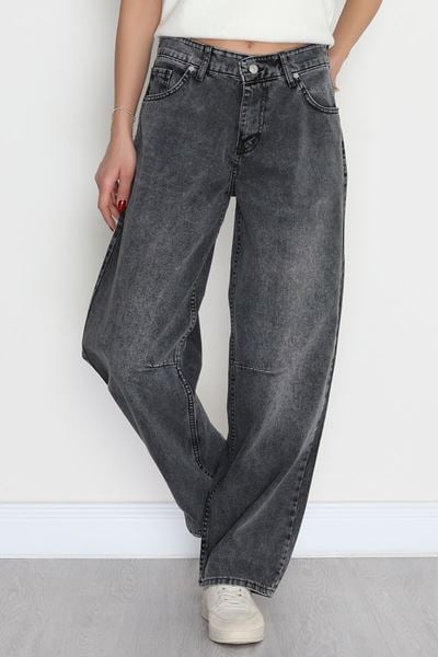 Tokalı Baggy Kot Pantolon Açıkfüme - 31159.2059.