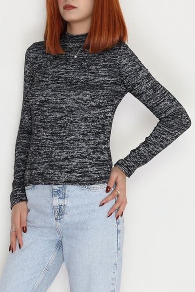 Dik Yaka Yumoş Body Siyahfüme - 50205.1723.