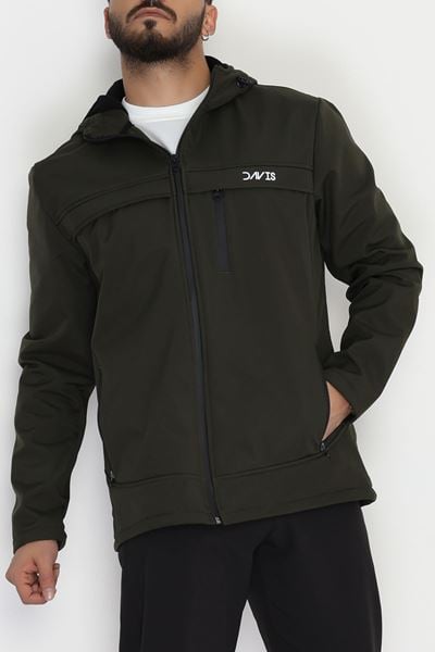 Softshell Su Geçirmez Erkek Mont Haki - 42572.2014.