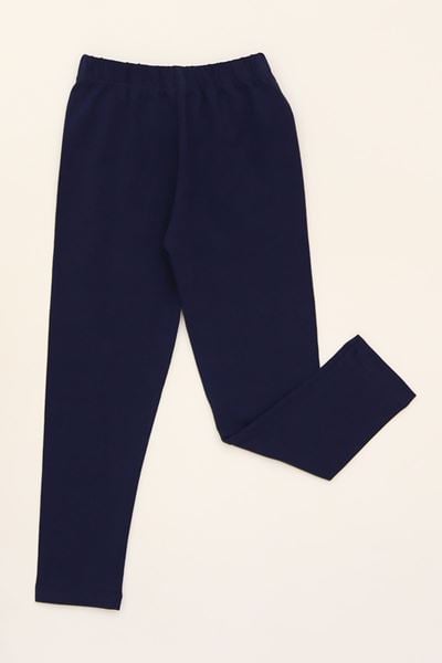 2-7 Yaş Likralı Penye Tayt Lacivert - 50485.1981.