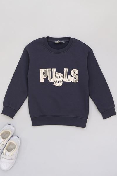 3-12 Yaş 3 İplik Şardonlu Sweat Antrasit - 60400.1867.