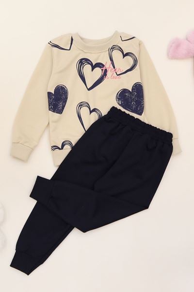 3-8 Yaş 2 İplik İkili Takım Lacivert - 50926.1776.