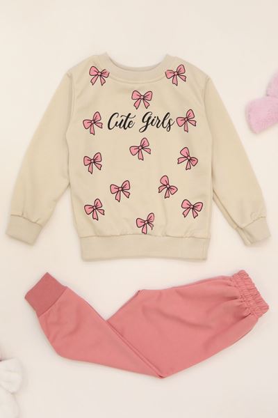 3-8 Yaş 2 İplik İkili Takım Pembe - 50927.1776.