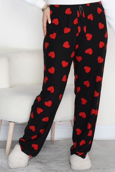 Battal Süet Tek Alt Siyahkırmızı - 167.1287.