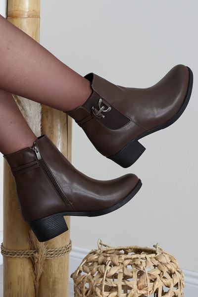 5 Cm Topuklu Bot Kahve - 42458.264.