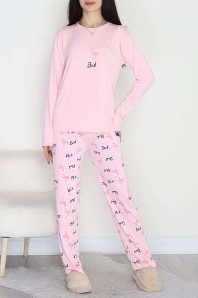 Soft Milan Enjeksiyon Baskılı Pijama Takımı Pembesiyah - 664.1287.