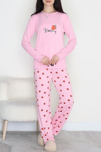 Soft Milan Enjeksiyon Baskılı Pijama Takımı Pembeçilek - 664.1287.