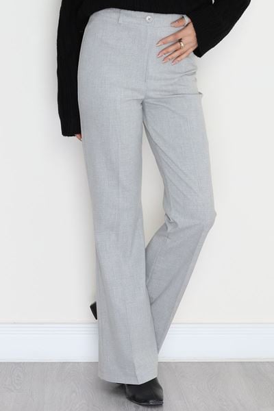 Poliviskon İspanyol Pantolon Açıkgri - 51023.1779.