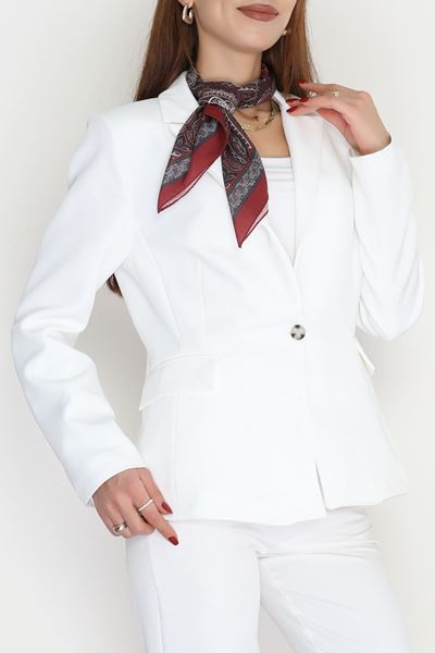 Desenli Şal Bordo - 31478.2104.