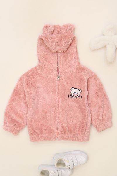 3-7 Yaş Welsoft Fermuarlı Sweat Pudra - 624432.1576.