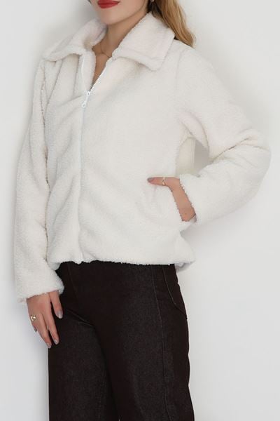 Yakalı Kuzu Mont Beyaz - 42442.1247.