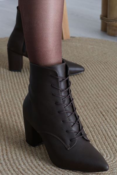 7 Cm Topuklu Bot Acıkahve - 42453.264.