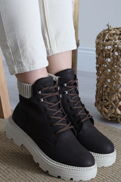 5 Cm Topuklu Bot Kahve - 42452.264.