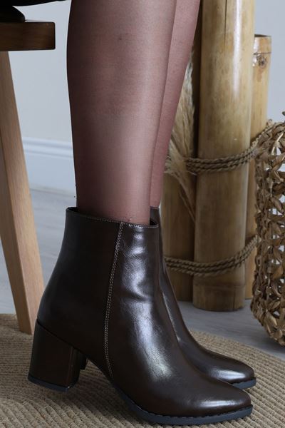 6 Cm Topuklu Bot Kahve - 42459.264.