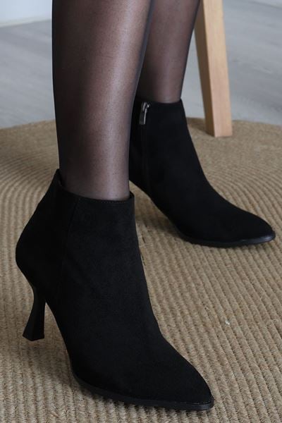 7 Cm Topuklu Bot Süetsiyah - 42447.264.