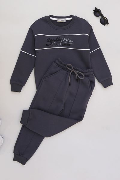 5-12 Yaş 3 İplik Şardonlu Takım Antrasit - 60220.1867.