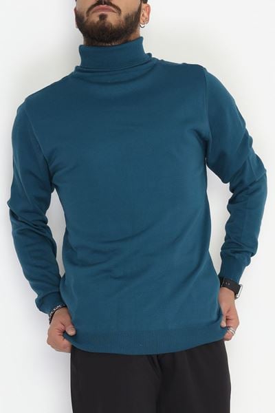 Tam Balıkçı Erkek Triko Sweat Petrolmavi - 42531.2052.