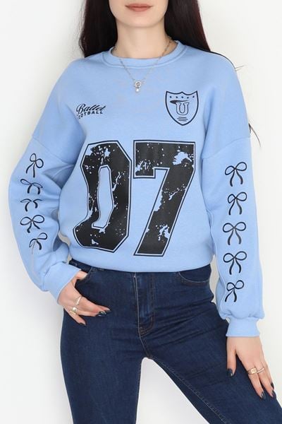 3 İplik Şardonlu Oversize Sweat Bebemavi - 50920.1878.