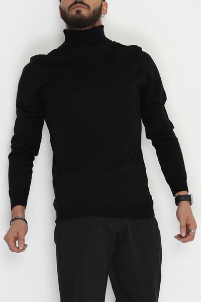 Tam Balıkçı Erkek Triko Sweat Siyah - 42531.2052.