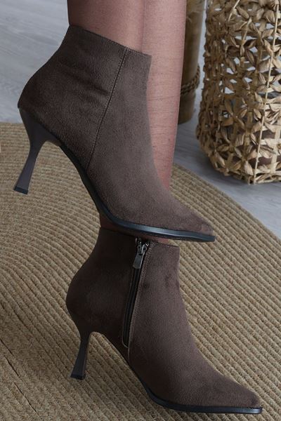 7 Cm Topuklu Bot Süetkahve - 42447.264.