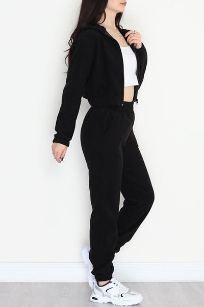 Polar Fermuarlı Eşofman Takımı Siyah - 50999.053.