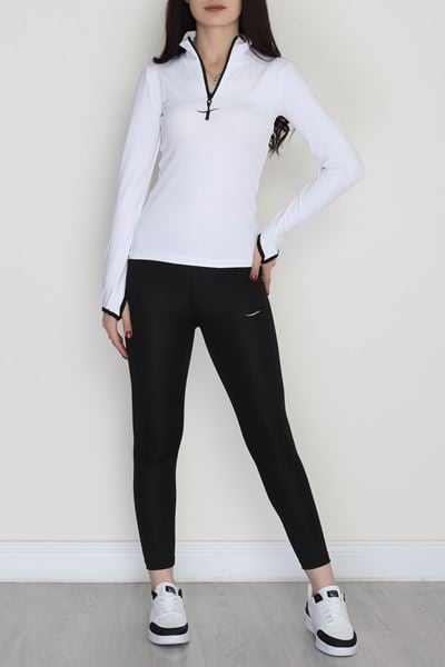 Olita Baskılı Parmak Geçmeli Dalgıç Takım Beyaz - 42292.1301.