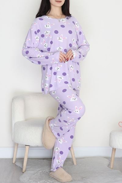 Süet Alt Üst Aynı Pijama Takımı Mortavşan - 118.1287.