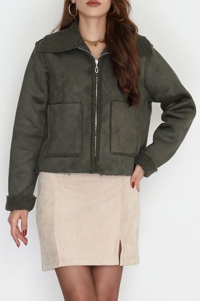 Süet Ceket Haki - 51016.155.