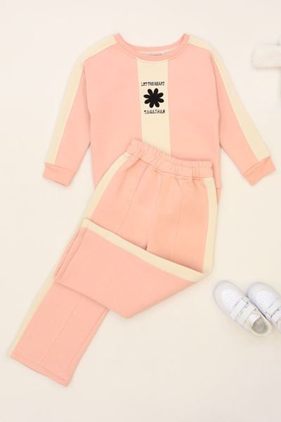 5-12 Yaş 3 İplik Şardonlu Takım Somonsiyah - 60300.1867.