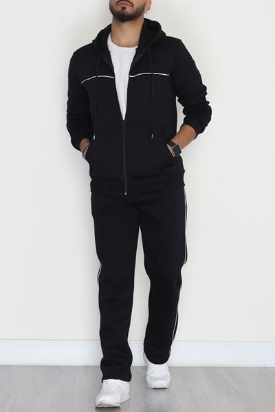 3 İplik Şardonlu Erkek Eşofman Takımı Lacivert - 42563.1937.