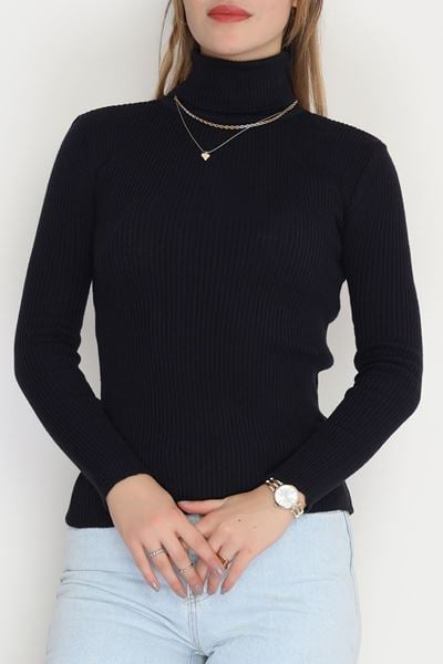 Balıkçı Yaka Triko Lacivert - 70807.2052.