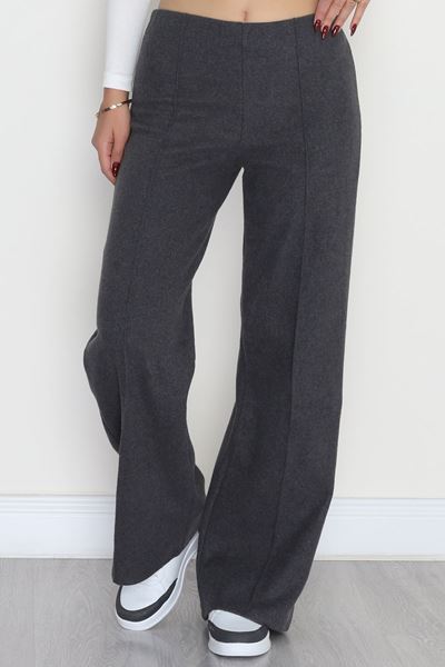 Selanik Kumaş Çımalı Pantolon Antrasit - 51035.1254.