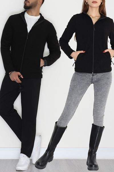 Unisex Polar Ceket Siyah - 51002.053.