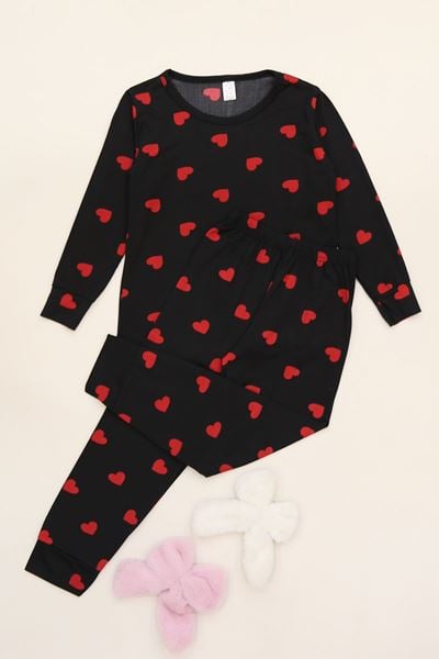 3-14 Yaş Soft Milan Pijama Takımı Kırmızıkalp - 481.1287.