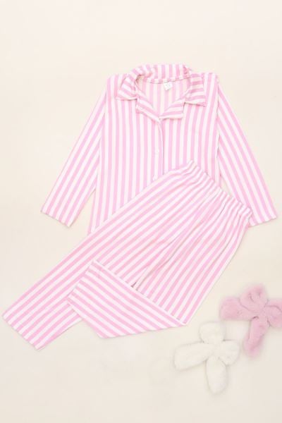 3-14 Yaş  Baskılı Milan Çocuk Takım Pembeçizgili - 414.1287.