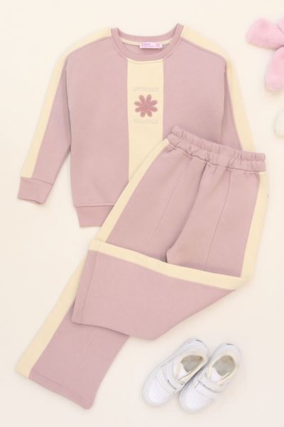 5-12 Yaş 3 İplik Şardonlu Takım Açıkpudra - 60300.1867.