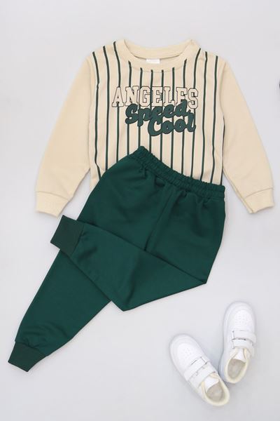 3-8 Yaş 2 İplik İkili Takım Zümrüt - 50929.1776.