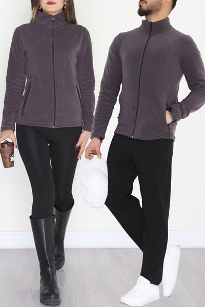 Unisex Polar Ceket Füme - 51002.053.