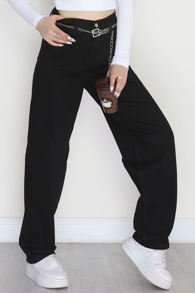 Baggy Kot Pantolon Siyah - 31536.2088.